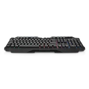 Nedis Bedraad Gaming Toetsenbord | USB Type-A | Membrane Toetsen | LED | AZERTY | Frans | USB Gevoed | Lengte stroomkabel: 1.30 m | Multimedia -