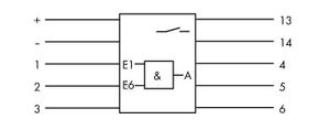 WAGO 286-826 AND-gate blok 24 V/DC 1x NO 1 stuk(s)