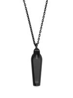 Rick Owens logo-engraved chain necklace - Noir - thumbnail