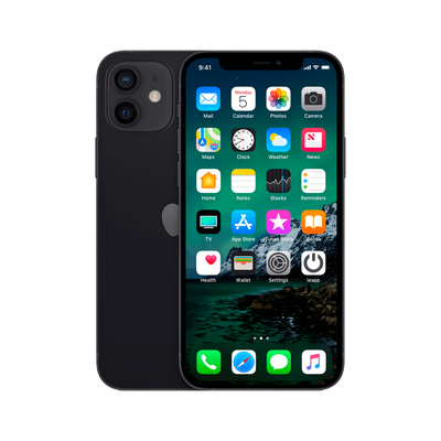 Refurbished iPhone 12 128 GB Zwart Zichtbaar gebruikt