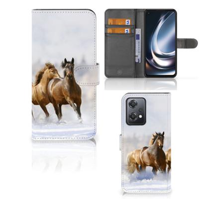 OnePlus Nord CE 2 Lite | Telefoonhoesje | Met pasjeshouder | Paarden