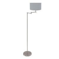 Steinhauer VloerlampBella metaal met lichtblauwe kap - 3882ST