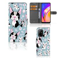 OPPO Reno5 Z | A94 5G | Telefoonhoesje | Met pasjeshouder | Hondjes