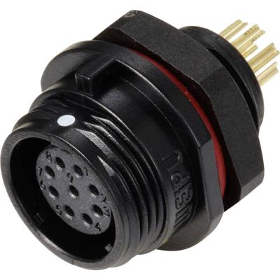 Weipu SP1312 / S 9 Ronde connector Bus, inbouw Totaal aantal polen: 9 Serie (ronde connectoren): SP13 1 stuk(s)