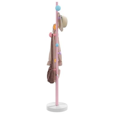 VidaXL Kapstok 172 cm gepoedercoat ijzer roze