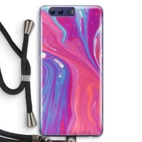 Paarse stroom: Honor 9 Transparant Hoesje met koord
