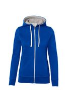 Hakro 255 Women's hooded jacket Bonded - Royal Blue/Silver - M
