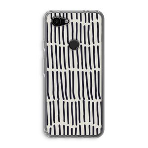 Moroccan stripes: Google Pixel 3a Transparant Hoesje