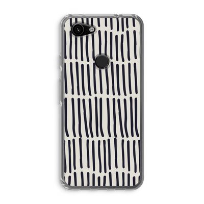 Moroccan stripes: Google Pixel 3a Transparant Hoesje