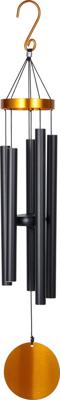 Nature's Melody Windgong Aureole Tunes Zwart met Goud 99 cm