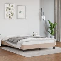 Bedframe kunstleer cappuccinokleurig 140x190 cm