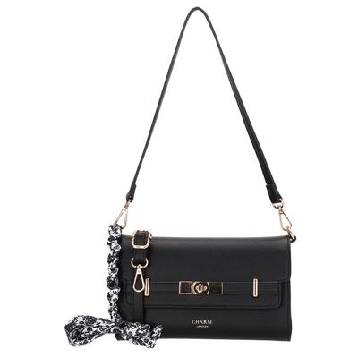 Charm London Schoudertas met Overslag The Hamptons Zwart