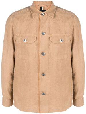 BOSS surchemise en lin - Tons neutres