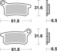 BREMBO Remblokken, voor de moto, Off Road Gesinterd Metaal 07GR69SD