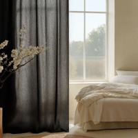 Gordijnen In Between - Haken of Ringen - Antraciet maat: 250 x 150 cm - materiaal: Polyether - Dekbed-Discounter.nl
