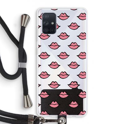 Lipjes: Samsung Galaxy A71 Transparant Hoesje met koord