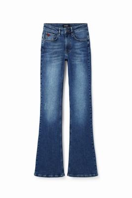 Flared push-up jeans - BLUE - 34