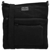 Charm London Corduroy Schoudertas Valley Zwart