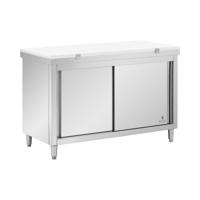 RVS werkkast - ECO - 140 x 60 cm - 500 kg - inclusief snijplaat - Royal Catering