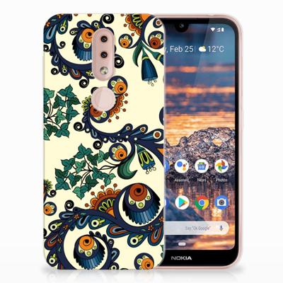 Siliconen Hoesje Nokia 4.2 Barok Flower