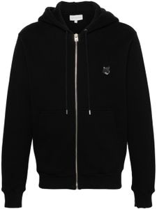 Maison Kitsuné hoodie zippé à patch Fox - Noir