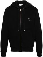 Maison Kitsuné hoodie zippé à patch Fox - Noir - thumbnail