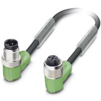 Phoenix Contact 1668742 Sensor/actuator connector, geassembleerd M12 Aantal polen (sensoren): 4 Stekker, haaks, Bus, haaks 3.00 m 1 stuk(s) Piece
