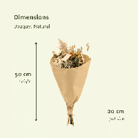 Droogbloemen Field Bouquet Natural - Ø20cm - ↕50cm