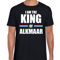 I am the King of Alkmaar Koningsdag t-shirt zwart voor heren