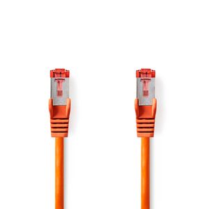 Nedis CAT6-kabel | RJ45 Male naar RJ45 Male | S/FTP | 0.15 m | Oranje | 1 stuks - CCGP85221OG015 CCGP85221OG015