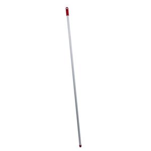 Bezemsteel metaal wit 140cm