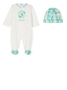 Roberto Cavalli Junior "Romper, muts en slabbetje" - Wit