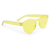 Gele verkleed zonnebril voor volwassenen   -