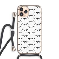 Wimpers: iPhone 11 Pro Transparant Hoesje met koord