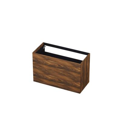 INK - Onderkast 2 Laden Push To Open 65cm Hout Decor - 1000x450x650 Mm - Noten