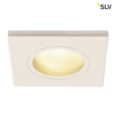Plafondinbouwarmatuur DOLIX OUT Wit vierkant GU10
