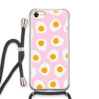 Dancing eggs: iPhone 7 Transparant Hoesje met koord