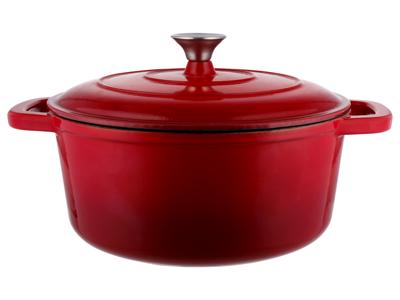 SILVERCREST Gietijzeren pan 28 cm 5,6 L (Rood)