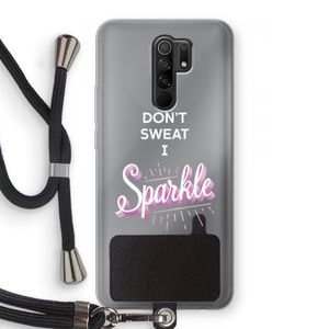 Sparkle quote: Xiaomi Redmi 9 Transparant Hoesje met koord