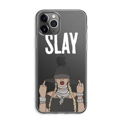 Slay All Day: iPhone 11 Pro Max Transparant Hoesje