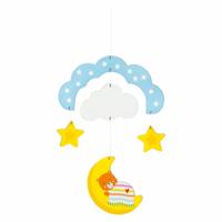 Goki houten mobiel reis door de nacht