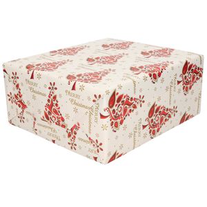 Kerst inpakpapier/cadeaupapier kerstbomen 200 x 70 cm   -