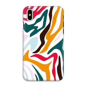 Colored Zebra: iPhone XS Tough Case