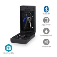Nedis SmartLife-sleutelkast | Sleutelkluis | Bluetooth® | Buitenshuis | Sleutelslot | IPX5 | Zwart - BTHKB10BK