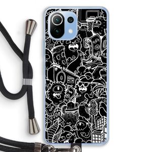 Vexx Black City : Xiaomi Mi 11 Lite Transparant Hoesje met koord