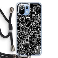 Vexx Black City : Xiaomi Mi 11 Lite Transparant Hoesje met koord
