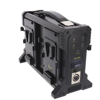 Rolux acculader rl-4ks voor 4 x v-mount accu