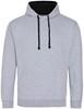 Just Cool JH003 Varsity Hoodie - Heather Grey - 5XL