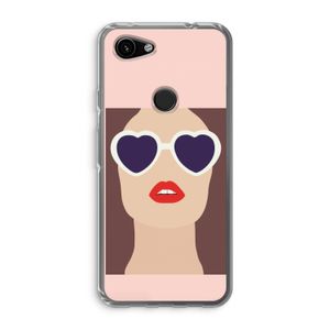 Red lips: Google Pixel 3a Transparant Hoesje