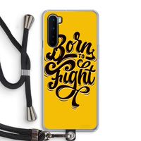 Born to Fight: OnePlus Nord Transparant Hoesje met koord